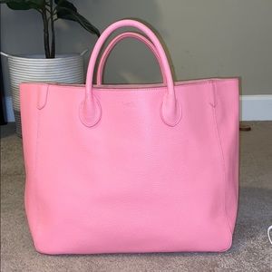 BECK BAG blush pink large leather tote/purse